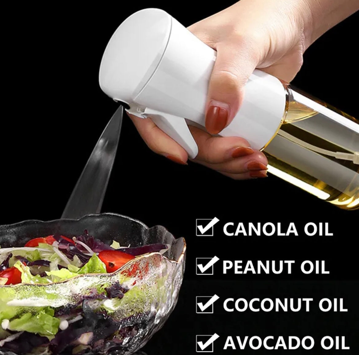 200ml 300ml 500ml Oil Spray Bottle Kitchen Cooking Olive Oil Dispenser Camping BBQ Baking Vinegar Soy Sauce Sprayer Containers