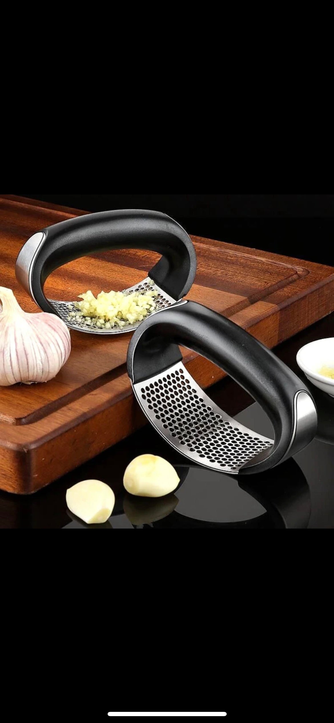 Stainless Steel Garlic Mincer￼