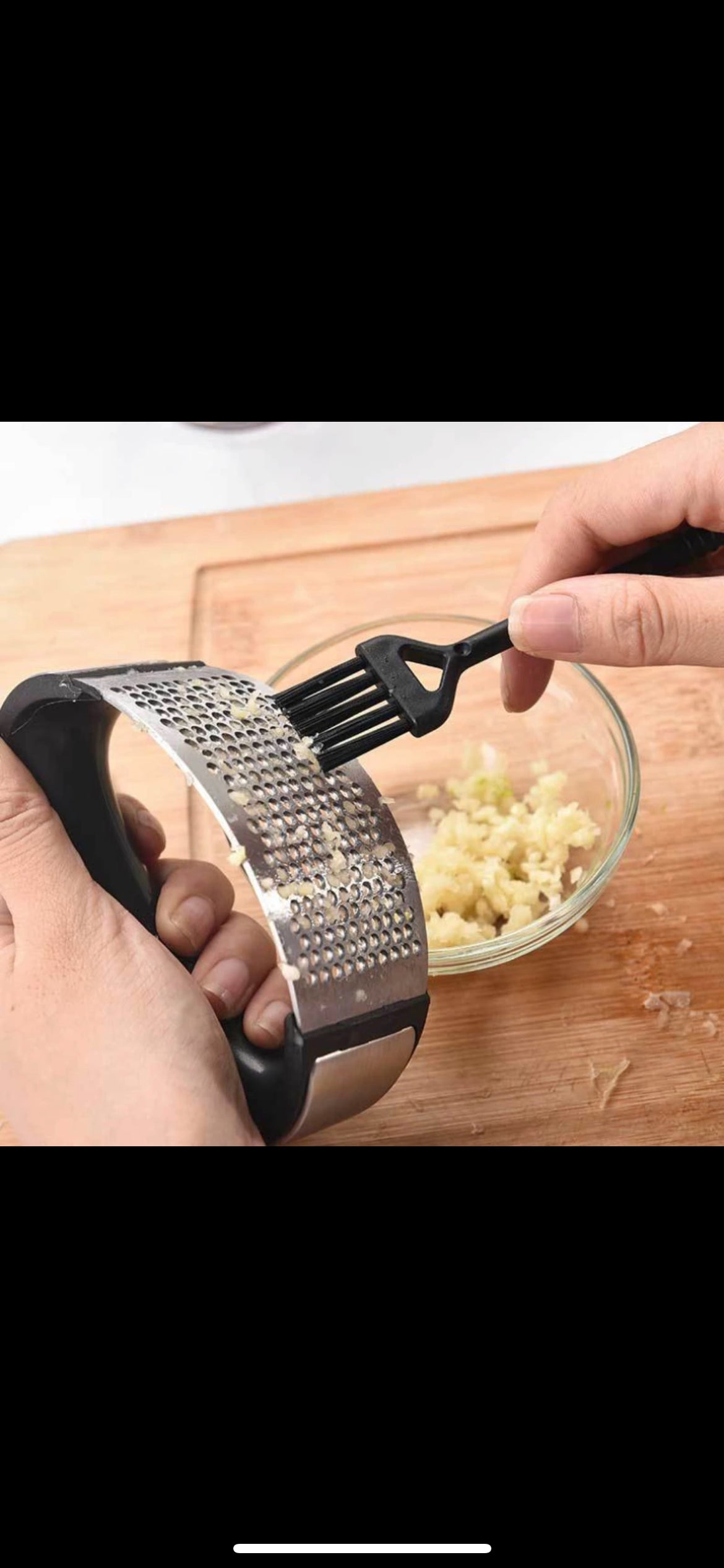 Stainless Steel Garlic Mincer￼